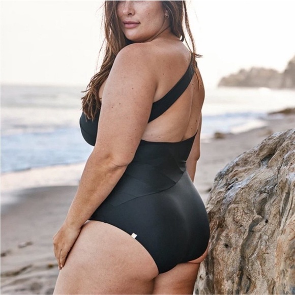 Summersalt The Sidestroke One Piece Swimsuit Size 22 Sea Urchin Black NWOT - Picture 16 of 16